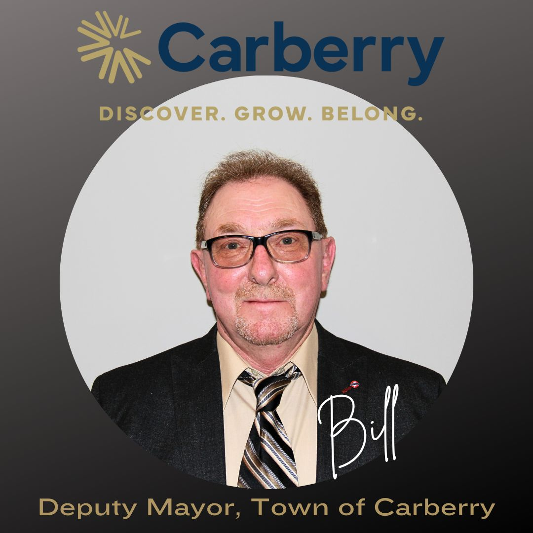 Headshot of Deputy Mayor Bill Kalinowich. There is a man wearing a suit in front of a blank background.