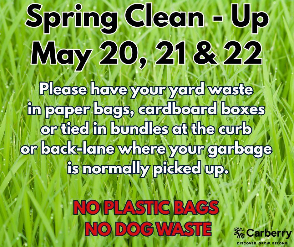 Spring Clean Up | Town of Carberry | CiviKit