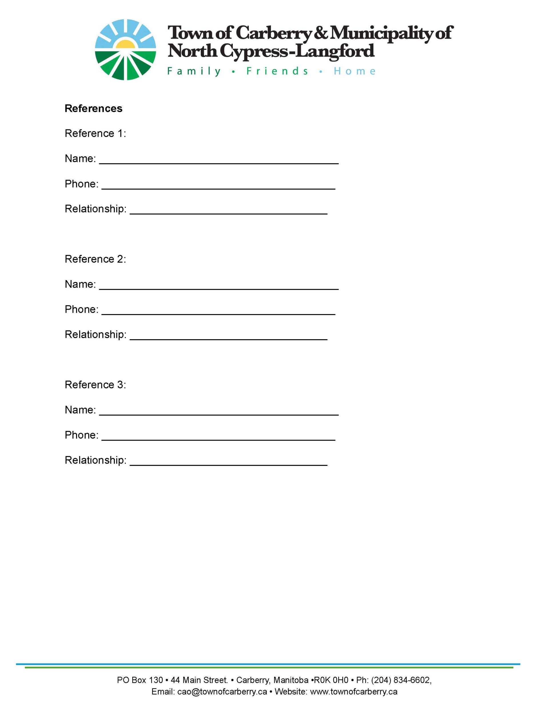 Seasonal Campground Attendant Application